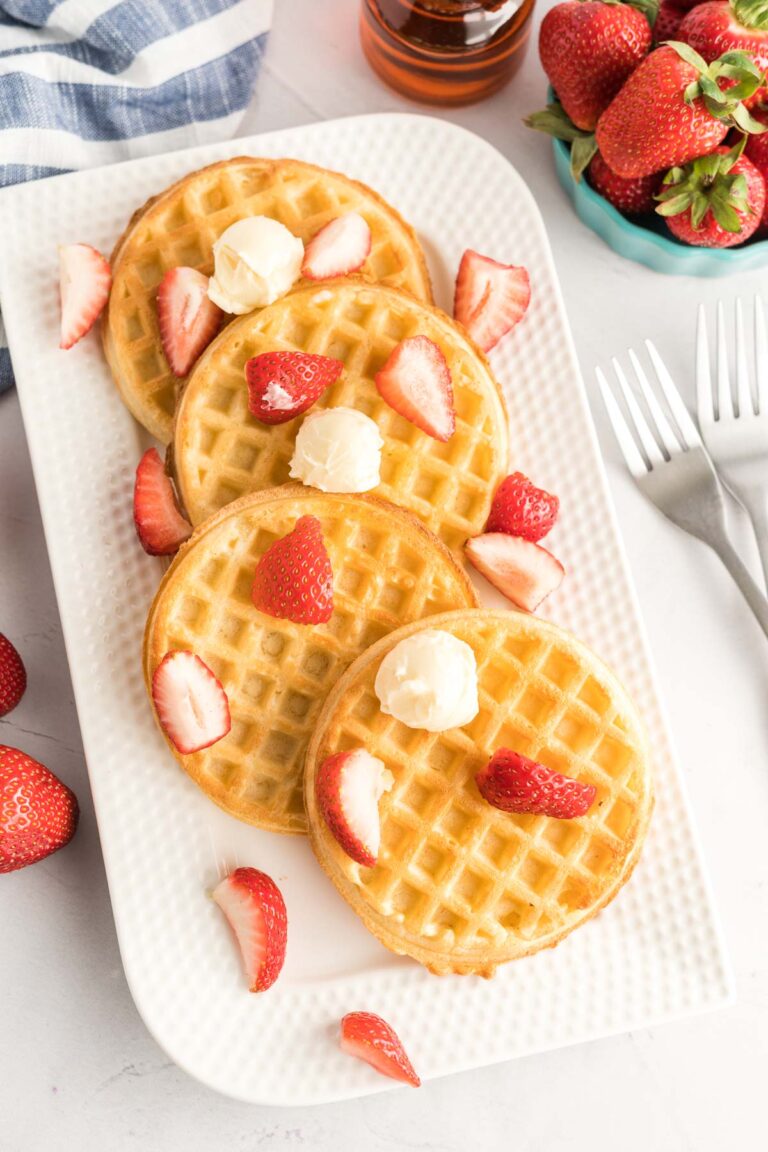 Air Fryer Frozen Waffles - The Busted Oven