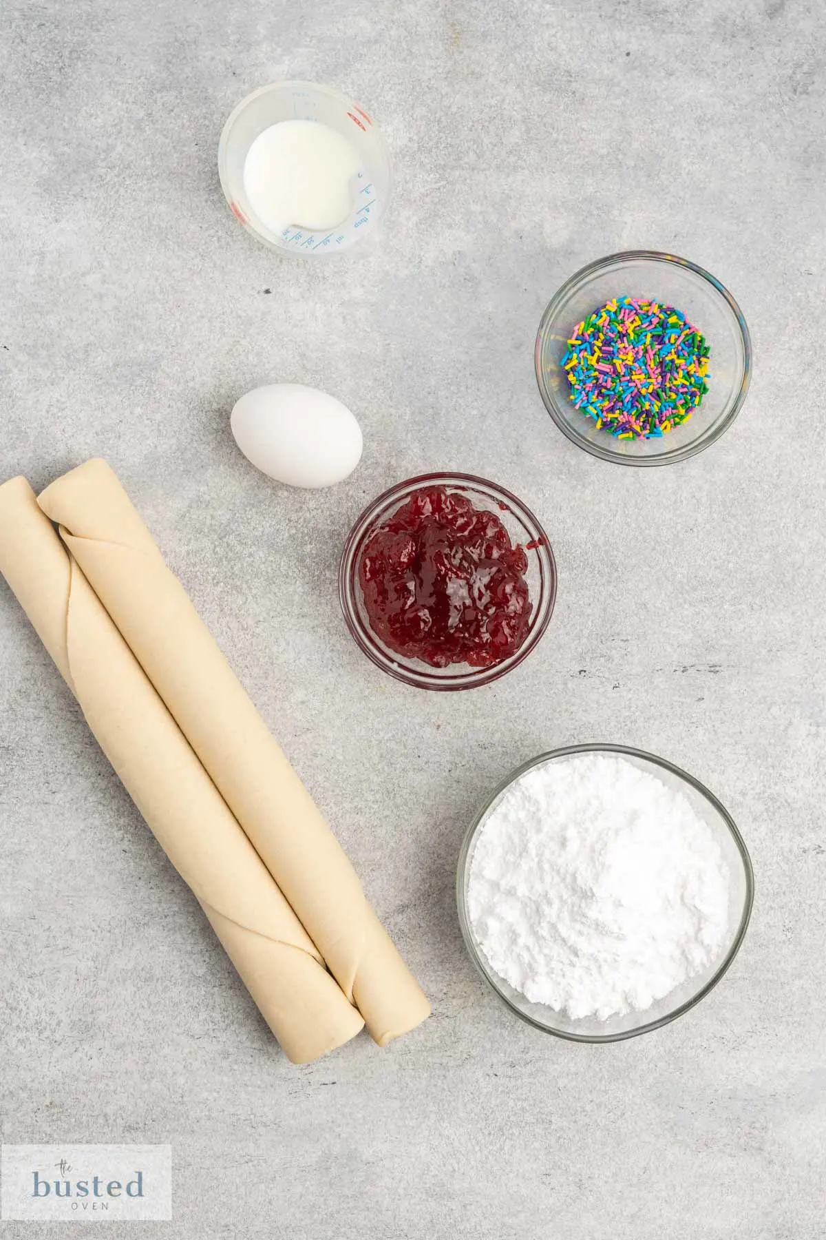 Ingredients to make homemade pop tarts.