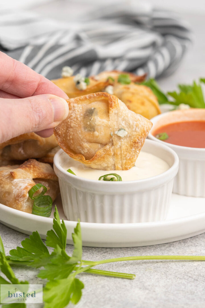 Air Fryer Buffalo Chicken Wontons The Busted Oven